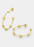 VOGUE | 925 Sterling Silver Hoop Earrings with Embossed Design