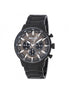 3GUYS Black Steel Chronograph with Brown Two-Layer Dial