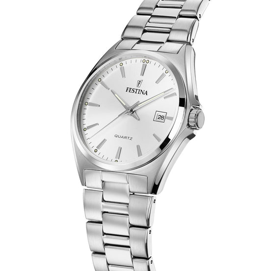 FESTINA | Men’s Quartz Watch with Silver Dial & Stainless Steel Bracelet