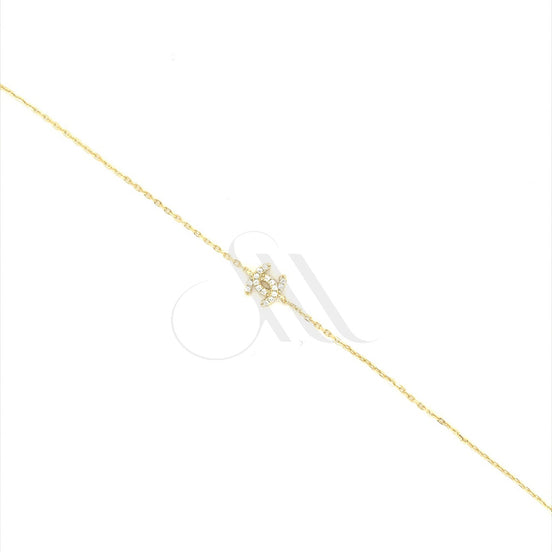 Interlocking C Pavé Bracelet (Gold Tone)