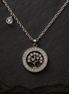 Stainless Steel Tree of Life Necklace with Zircon Stones