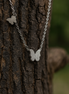Stainless Steel Stardust Butterfly Necklace
