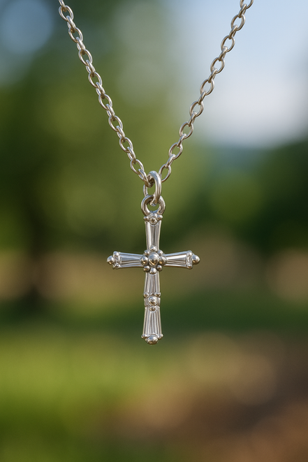 Stainless Steel Classic Cross Necklace