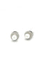 Sterling Silver Pearl Halo Stud Earrings