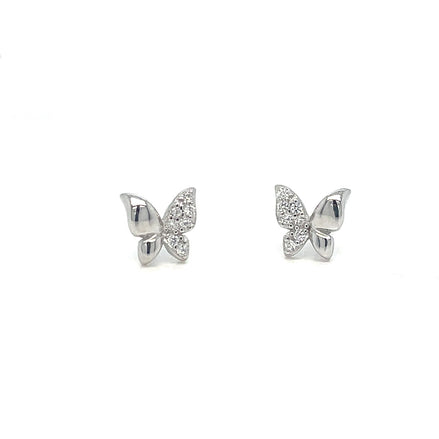 Schmetterlings-Ohrstecker aus Sterlingsilber