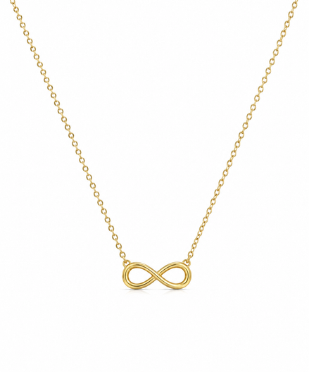 Gold Plated 925 Silver Infinity Necklace