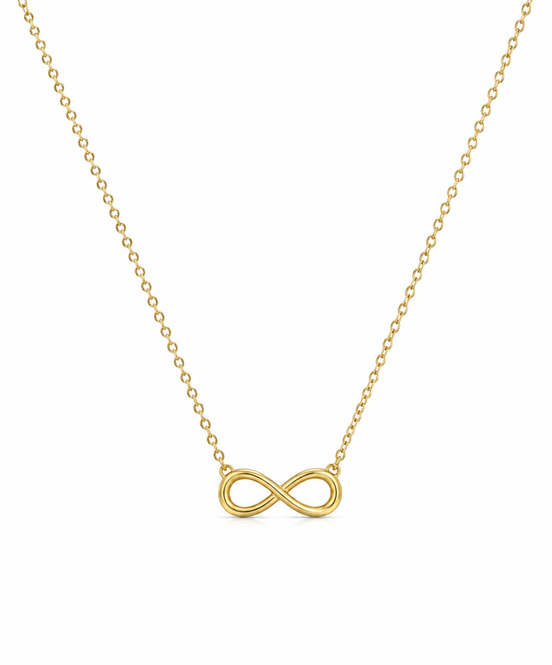 Gold Plated 925 Silver Infinity Necklace