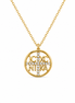 IC XC NIKA Circle Cross Necklace Gold Plated 925 Silver