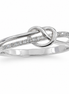 Sterling Silver Pavé Love Knot Ring