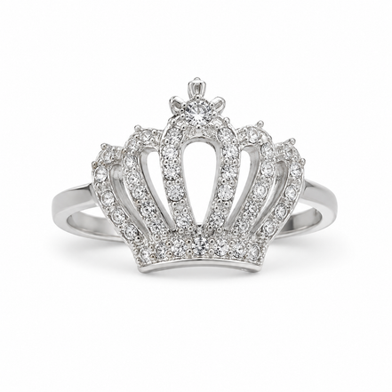 Royal Crown Ring in Sterling Silver 925