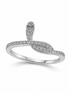 Serpent Wrap Ring in Sterling Silver 925