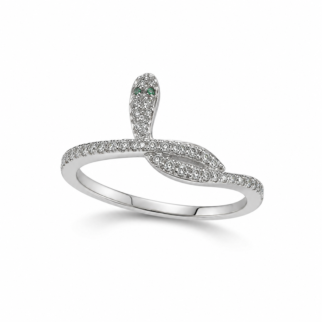 Serpent Wrap Ring in Sterling Silver 925