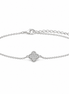 Pavé Clover Bracelet in Sterling Silver 925