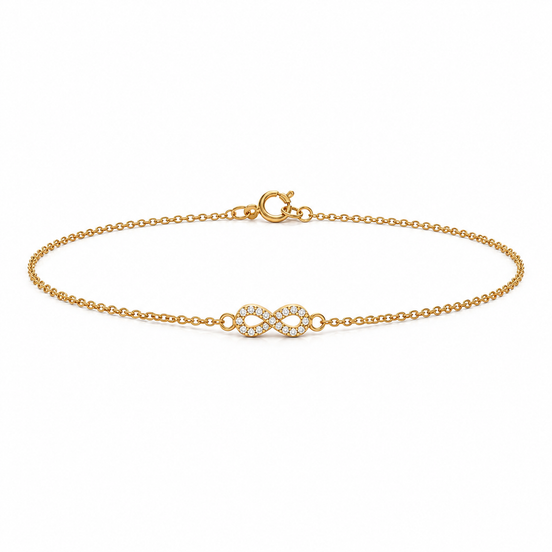 Βραχιόλι Infinity Pavé (Χρυσό)
