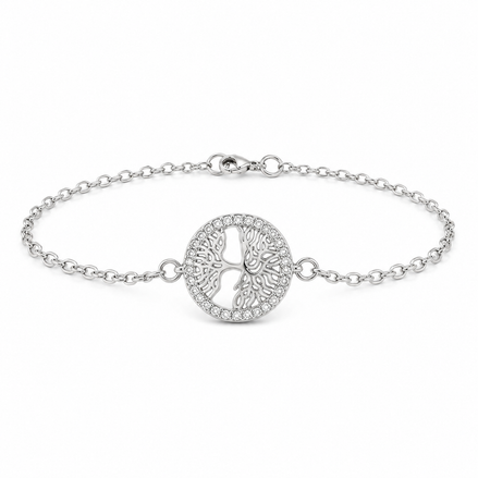 Tree of Life Bracelet in Sterling Silver 925