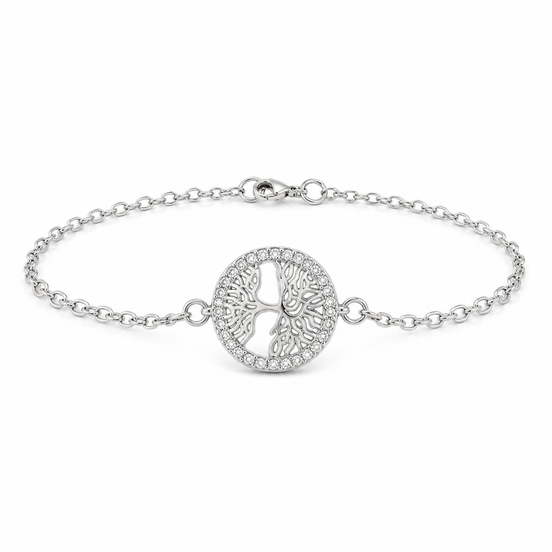 Tree of Life Bracelet in Sterling Silver 925