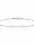 Pearl Station Bracelet in Sterling Silver 925