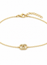 Interlocking C Pavé Bracelet in Gold Plated Sterling Silver 925