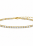 Gold Riviera Tennis Bracelet in Sterling Silver 925