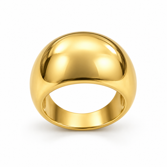 Gold Dome Statement Ring