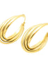 PUPPIS Gold-Tone Triple Hoop Earrings