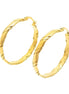 PUPPIS Gold-Tone Twisted Hoop Earrings