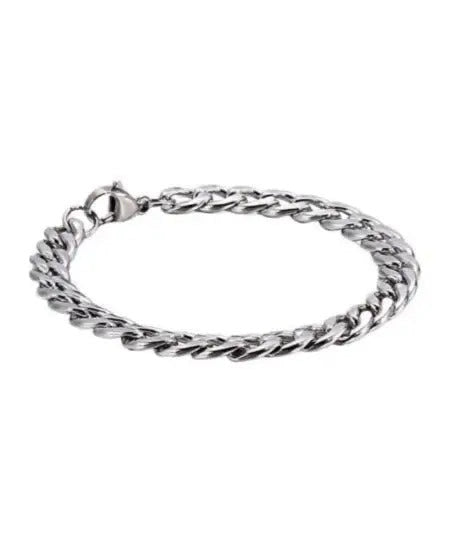 PUPPIS Stainless Steel Curb Chain Bracelet