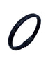 Men's Braided Black Leather Bracelet