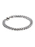 Herren-Cuban-Gliederarmband aus Edelstahl