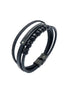 Herrenarmband mehrlagig schwarz
