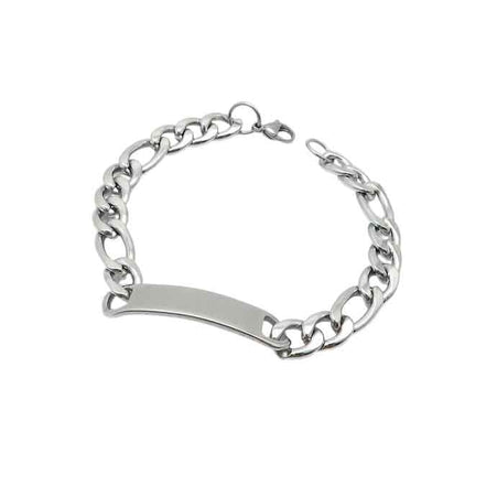 Men's Stainless Steel ID Chain Bracelet