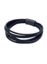 Men's Multi-Layer Black Leather Bracelet