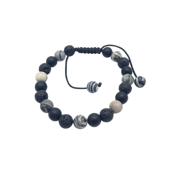 Men's Natural Stone Beaded Bracelet