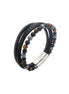 Men's Multi-Layer Leather & Natural Stone Bracelet