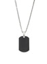 Men’s Black Dog Tag Necklace