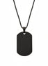 Men’s Black Dog Tag Necklace