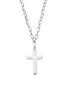 Minimal Silver Cross Necklace