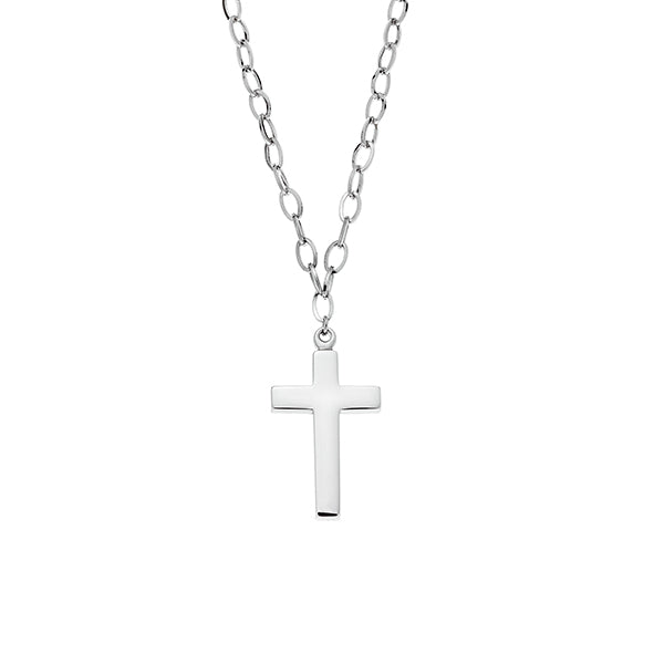 Minimal Silver Cross Necklace