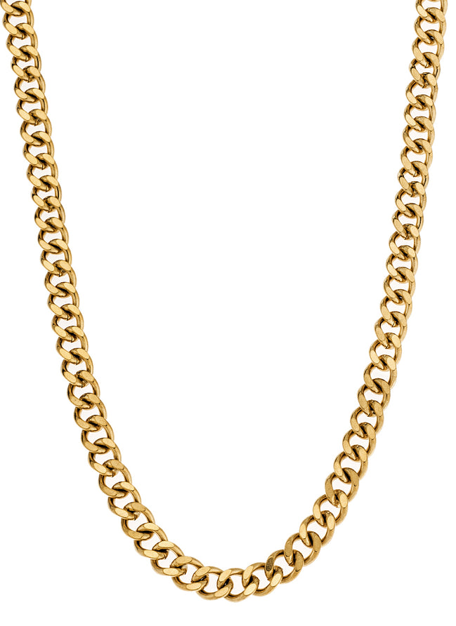 Men’s Gold Curb Chain Necklace