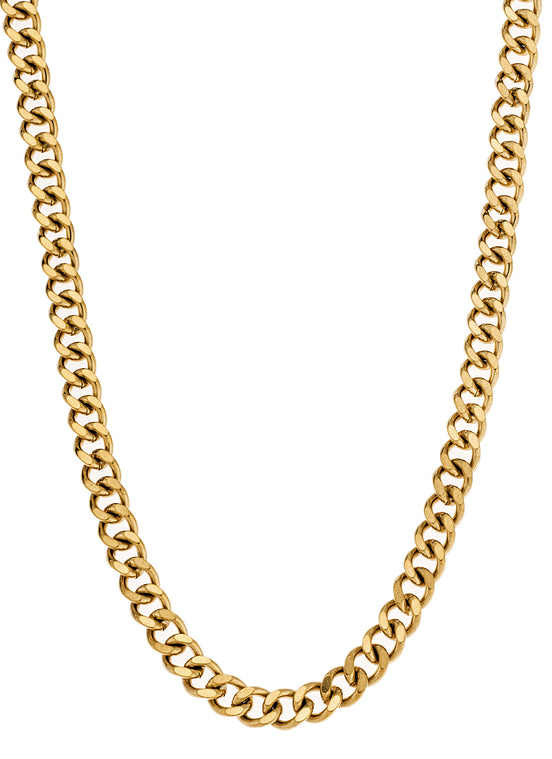 Men’s Gold Curb Chain Necklace
