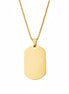 Men’s Gold Dog Tag Necklace