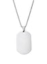 Men’s Silver Dog Tag Necklace