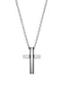 Modern Silver Cross Necklace