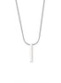 Men’s Silver Vertical Bar Necklace