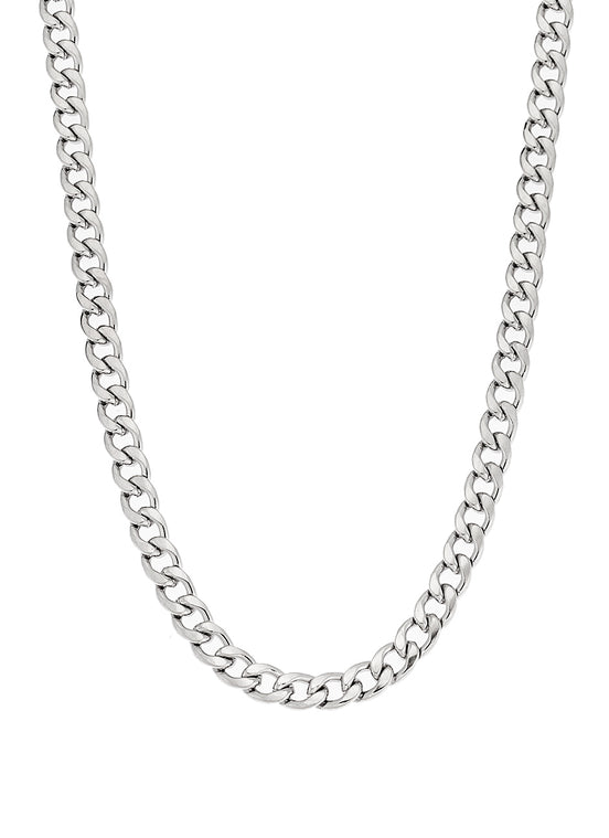 Men’s Silver Curb Chain Necklace