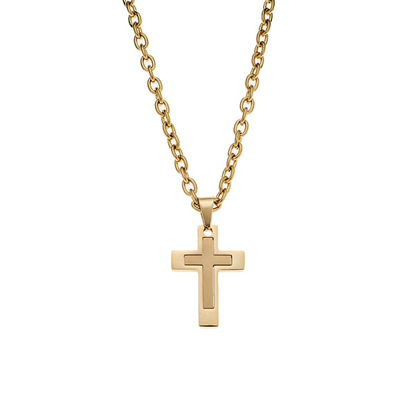 Gold Minimal Cross Necklace
