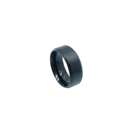 Matte Black Band Ring