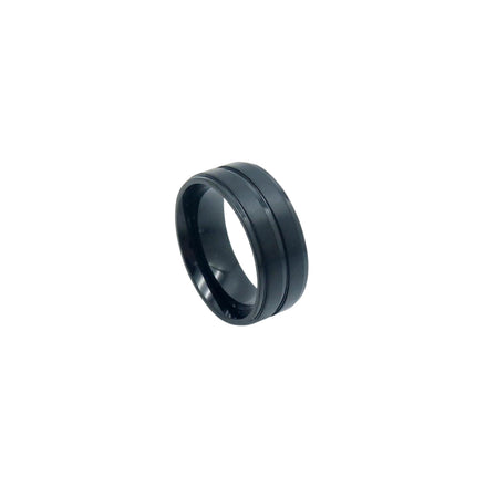 Mattschwarzer Bandring