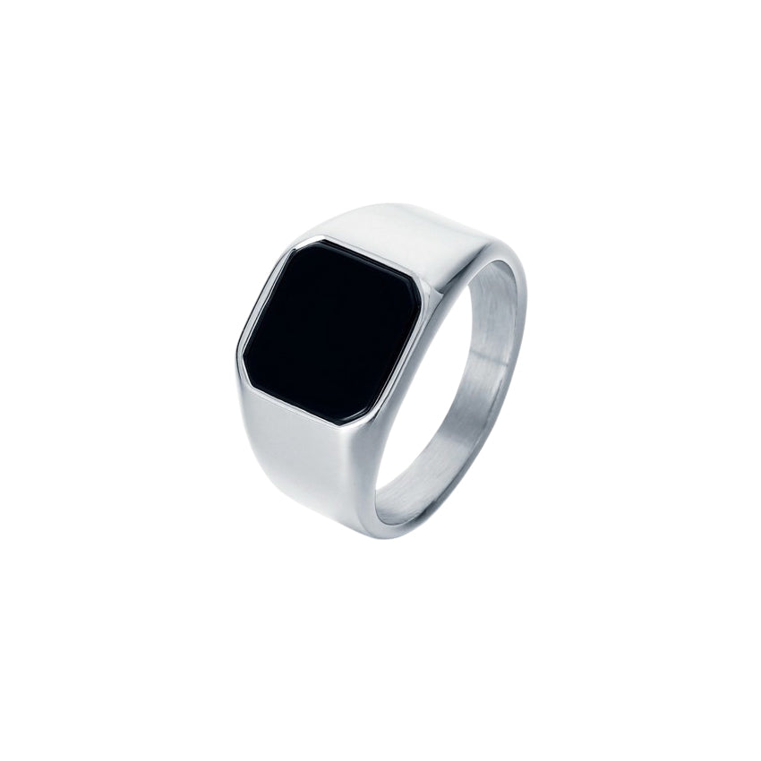 Black Onyx Signet Ring