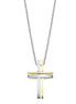 LOTUS | Men’s Two-Tone Stainless Steel Cross with Chain